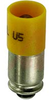 Lamp, Yellow LED, T-1 3/4 Midget Groove, 24 VDC, 14 mA, 280 mcd, Replaces Incand - 70011833 - Allied Electronics, Inc.