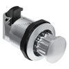 Push-to-Close Latch, No Restriction, Plastic, Chrome Plated, Chrome - M1-2A-11-1 - Southco