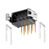 4+4 Pos. Male DIL Horizontal Throughboard Conn. Latches - M80-8510845 - Harwin Plc