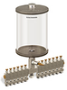 Clear View Multiple Feed Manual Lubricator, 1/2 gal Acrylic Reservoir, 13 Feeds, 1/8