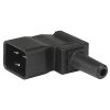 IEC Plug I, Cord Connector (Rewireable), Angled -- 4789 - Image