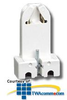 Leviton Medium Base Bi-Pin Standard Fluorescent Lampholder -- 390-1W - Image
