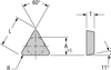 Triangle Positive Flat Top Insert - TPGN-321 - Greenleaf Corporation