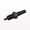 Panel Mount, Male Luer Slip, Barbed, Black - PMLM2131 - Qosina Corp.
