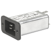 IEC Appliance Inlet C20 with Filter, Front or Rear Side Mounting -- C20F - Image