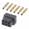 3+3 Pos. Female DIL 22 AWG Cable Conn. Kit, for Latches - M80-6130645 - Harwin Plc