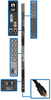 10kW 3-Phase Monitored PDU, LX Interface, 208/240V Outlets (42 C13/6 C19), LCD, NEMA L21-30P, 1.8m/6 ft. Cord, 0U 1.8m/70 in. Height, TAA -- PDU3EVN6L2130B - Image
