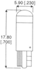 Led Bulb, Wedge, Green, T-1 3/4; Lamp Base Type Dialight - 52F438 - Newark, An Avnet Company