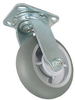 Swivel Caster - Gray Soft Rubber Crown Tread Model 9A - 9ARD8x2-S - Caster City, Inc.
