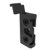 Rotary Push-to-Close Latch, Micro Size, Single Stage, Direct Trigger, Integrated Bumper, 8-32 Thread, Steel, Zinc Nickel, Black - R4-05-21-9A05-15 - Southco