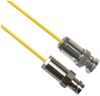 TRB Plug 3-Slot Male to TRB Jack 3-Lug Female 50 Ohm 0.156 O.D. Yellow jacket 24-inch Triax Cable - MP-2609-24 - MilesTek Corporation