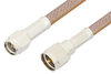 SMA Male to Mini UHF Male Cable 60 Inch Length Using RG400 Coax -- PE3278-60
