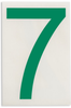 Brady Toughstripe B-514 Green Indoor Polyester Number Label - 6 in Width - 8 in Height - 8 in Character Height - Printed Msg = 7 - 121892 - 754473-71133 - R. S. Hughes Company, Inc.