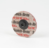 3M Scotch-Brite RC-US Unitized Ceramic Hard Deburring Wheel - Very Coarse Grade - Quick Change Attachment - 3 in Diameter - 66764 -- 051115-66764 - Image