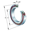 Super Precision Angular Contact Bearings - HCB7003-E-T-P4S-UL - Pacific International Bearing, Inc.