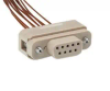 Subminiature D-type Connector/Cable, 9 Pins, In-Vacuum, Peek Connector w/ Kapton Wire, 39″ Length, Female Pins - A2341-1-CN - MPF Products, INC.
