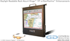 Rugged, Daylight and Sunlight Readable, Low Profile, Rack Mount, Flip-up / Flip-down, Flat Panel LCD Monitor -- Rack Mount Hinge Solar - Image
