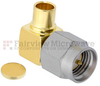 Right Angle SMA Male (Plug) Precision Connector For FM-SR141CU, FM-SR141CUTN, FM-SR141ALTN Cable, Solder - FMCN1125 - Fairview Microwave Inc.