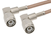TNC Male Right Angle to TNC Male Right Angle Cable 12 Inch Length Using RG142 Coax - PE3194-12 - Pasternack