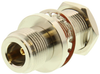 Bulkhead Adapter, N Jack-N Jack; Convert From Coax Type Amphenol Rf - 31C7129 - Newark, An Avnet Company