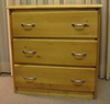 Three Drawer Dresser with Silver Handles-JC203SH - JC203SH - Jess Crate Furniture