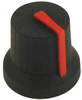 Soft Touch Knob, Rubber, Blk/red, 16.2Mm; Shaft Type Multicomp Pro - 02AH4542 - Newark, An Avnet Company