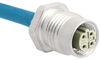 Cable Assy, 4P M12 Rcpt-Free End, 0.5M; Connector Type A Harting - 18M1588 - Newark, An Avnet Company