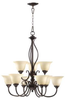 6010-9-86 Mid. Chandeliers-Glass Up - 606456 - Capital Lighting, Inc.