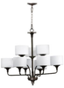 6090-9-86 Mid. Chandeliers-Drum Shades - 606699 - Capital Lighting, Inc.
