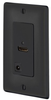 Datacommunication Face Plate with Jack - ISFH110BK - Hubbell Incorporated