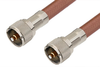 UHF Male to UHF Male Cable 24 Inch Length Using RG393 Coax, RoHS - PE33267LF-24 - Pasternack