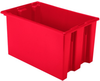 Akro-Mils 1.7 ft, 12.9 gal 75 lb Red Industrial Grade Polymer Stackable Tote - 23 1/2 in Length - 15 1/2 in Width - 12 in Height - 35240 RED -- 35240 RED - Image