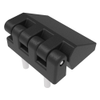 Butt Hinge, 30 mm size, with Threaded and Stud Mount, Polyamide, Black -- EH-DHIF-2630-SI - Image