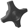 Knob, Finger Grip, Pp, 2.25, Black; Shaft Type Davies Molding - 12AC6887 - Newark, An Avnet Company