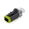 Amphenol Sine Systems AT06-2S-D1224VR 2-Way AT LED Connector Plug, Integrated Diode, 12/24VDC - 40031 - Waytek, Inc.