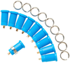 Conn, Banana, Jack, 25A, Solder, Blue Rohs Compliant Pomona - 51AH7189 - Newark, An Avnet Company