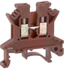 UK 2.5 N Red IEC Screw Clamp Terminal Block - 30-12 AWG - 70169350 - Allied Electronics, Inc.