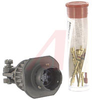 CONNECTOR,MILSPEC CABLE CONNECTING RECEPTACLE W/CABLE CLAMP,6#20 CRIMP PIN CONT - 70009950 - Allied Electronics, Inc.