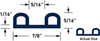 60 Durometer Neoprene Profile Double Bulb Seals -- PR23060 - Image