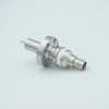 SHV-5 Coaxial Feedthrough, 1 Pin, Floating Shield, 1.33″ Conflat Flange - A0326-1-CF - MPF Products, INC.