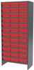 Akro-Mils 6500 lb Adjustable Gray Powder Coated Steel 22 ga Enclosed Adjustable Fixed Shelving System - 36 Bins - 6500 lb Total Capacity - ASC1879118 RED - ASC1879118 RED - R. S. Hughes Company, Inc.