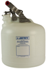 Justrite 12260 White HDPE 2 1/2 gal Acid Container - 15 1/4 in Height - 10 3/4 in Overall Diameter - 697841-00537 - 697841-00537 - R. S. Hughes Company, Inc.