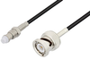 FME Jack to BNC Male Cable 48 Inch Length Using RG174 Coax - PE3C3409-48 - Pasternack