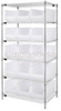 Storage Shelving with Bins - WR6-953CL - Simplastics