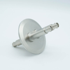 SHV-5 Coaxial Feedthrough, 2 Pins, Grounded Shield, Double-Ended, 2.95″ QF / KF Flange, Without Air-side Connectors - A6974-2-QF - MPF Products, INC.