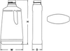 PET and HDPE Plastic Bottles - HANDLEWARE OVAL-PVC-22 oz-650000-38-430 - Plastic Bottle Corporation
