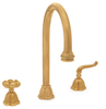 Lotus Deck Mount Gooseneck Tub Spout: N&ordm; 12205 Two-Valve Deck Mount Tub Set with Levers - 12205 - P. E. Guerin