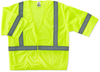 Ergodyne Glowear 8310HL High-Visibility Lime Small/Medium Polyester Mesh High-Visibility & Reflective Vest - 1 Pockets - Fits 36 to 44 in Chest - 720476-22023 - 720476-22023 - R. S. Hughes Company, Inc.