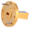 Standard Gain Horn Waveguide Antenna, WR-19, 40 GHz to 60 GHz, UG-383/U-Mod Round Cover Flange, 10 dBi Nominal Gain - FMWAN1005 - Fairview Microwave Inc.