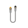 CANopen / DeviceNet, Cordset, double ended: M12 Standard, Male, Straight, 5 pole, to a, M12 Standard, Female, Straight, 5 pole, with cable type, Grey, PVC, DeviceNet-THIN - 0935 614 103 - Belden Inc.